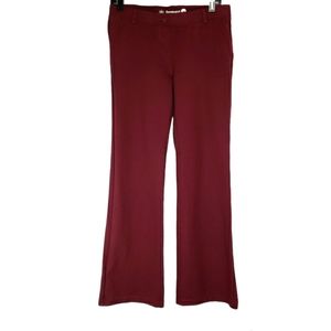 Betabrand Bootcut Dress Yoga Pants Red Wine Maroon Size Medium